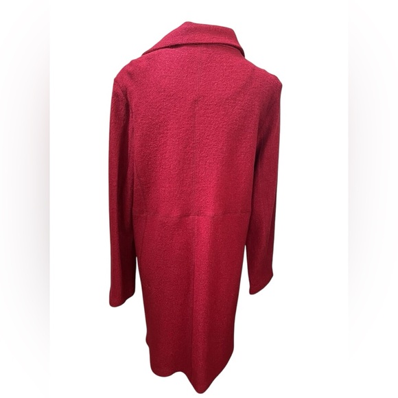 EUC Kasper Women’s XL Rich Red Overcoat. Worn a couple times. Gorgeous Color - Picture 4 of 7